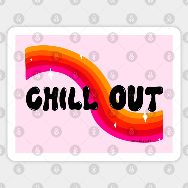 Chill Out Sticker by Doodle by Meg